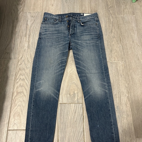 LIKE NEW! Men's Rag & Bone Jar Distressed Stretch Jeans SLIM Fit 2 - 32/30 - Picture 3 of 12